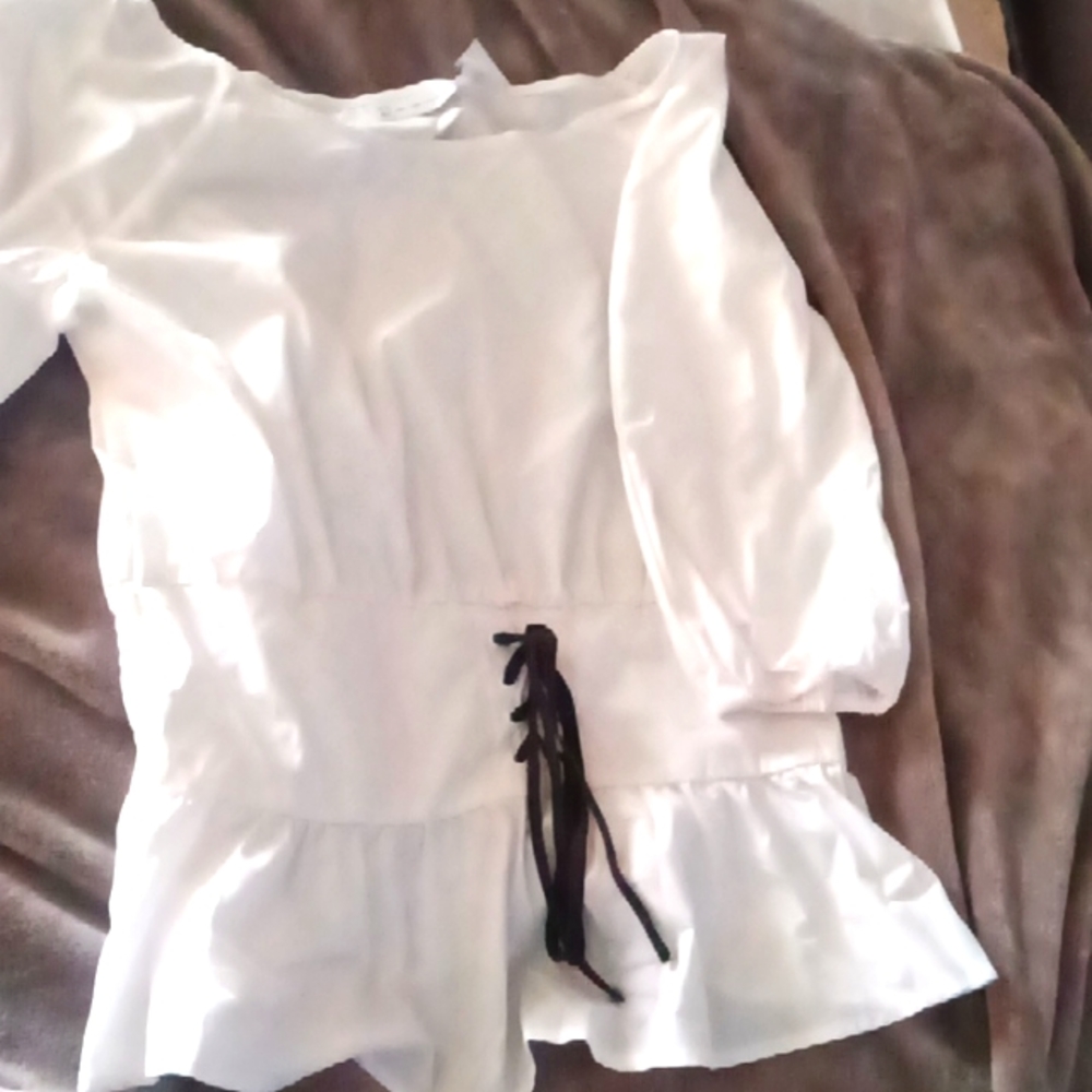 Ny&c xxl half sleeve white blouse